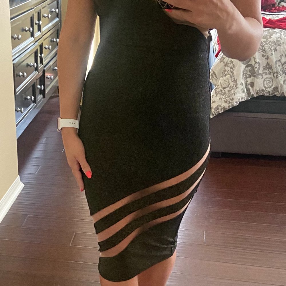 Never Worn Black Michael Costello Dress